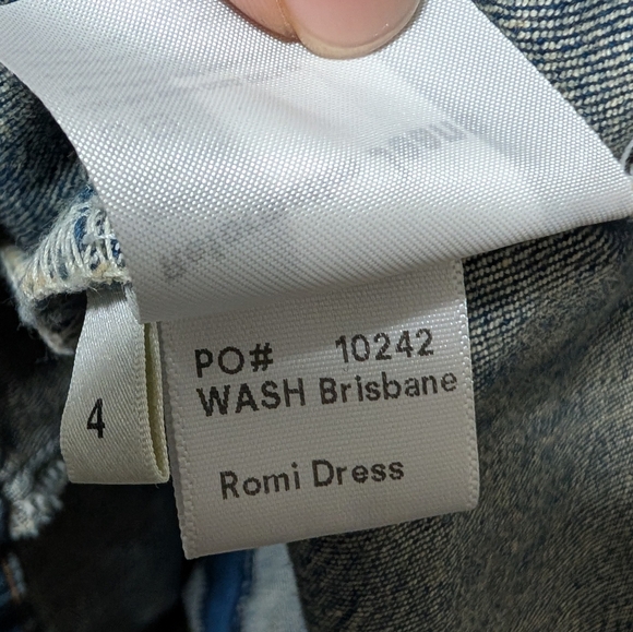 NWT Reformation Romi Denim Midi Dress in Brisbane Size 4 Blue - Picture 5 of 7